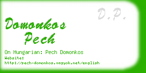 domonkos pech business card